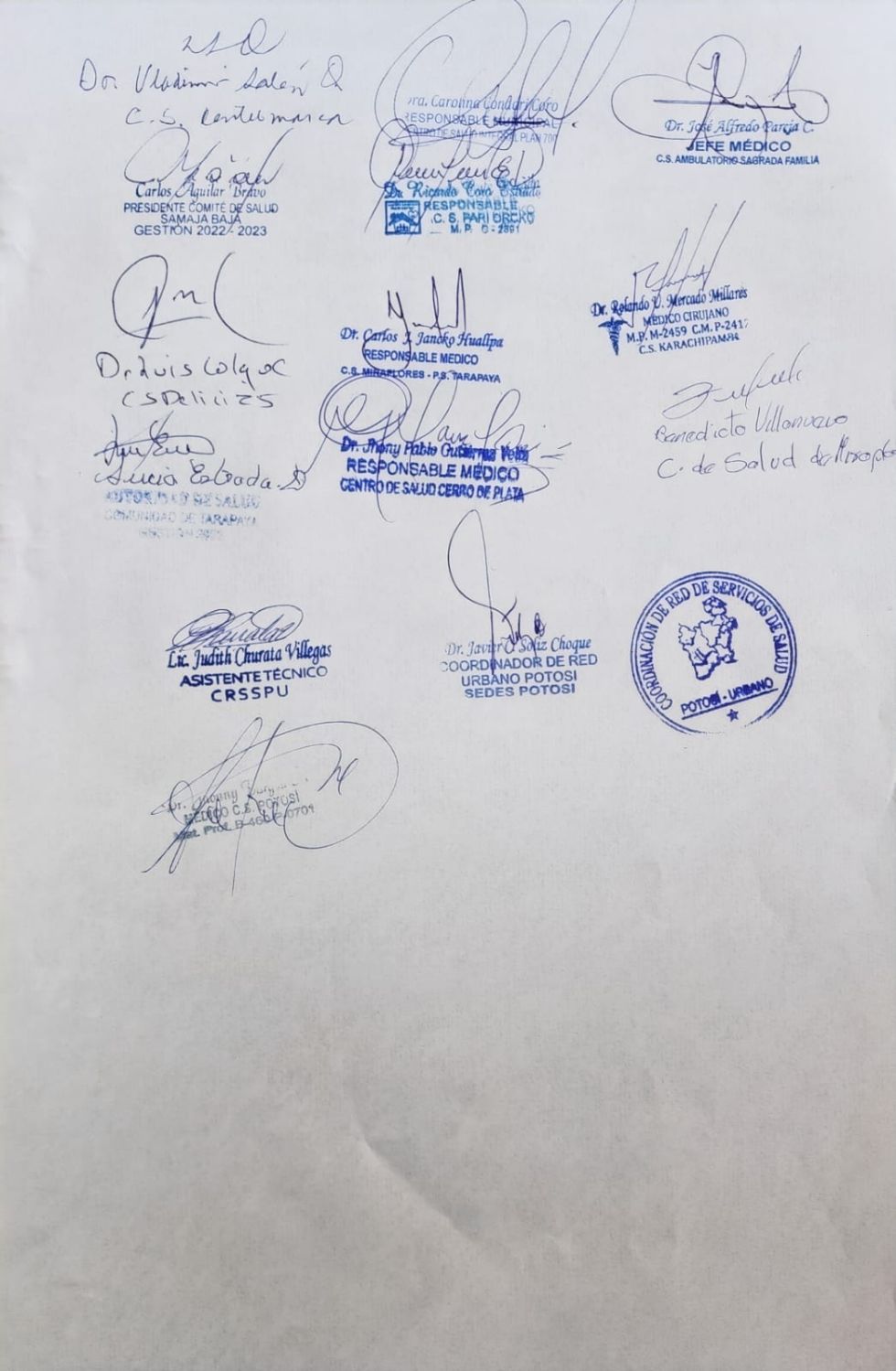 Pronunciamiento de los responsables de los establecimientos.