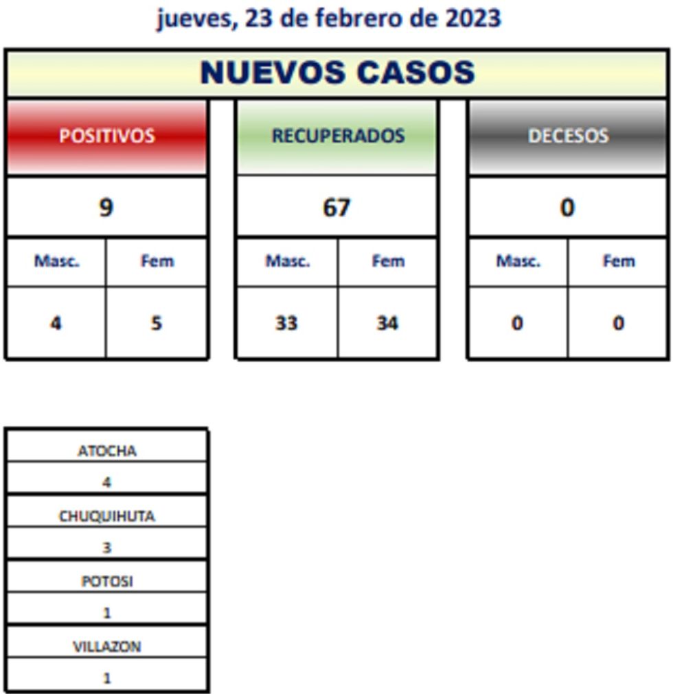 Reporte departamental del Sedes Potosí