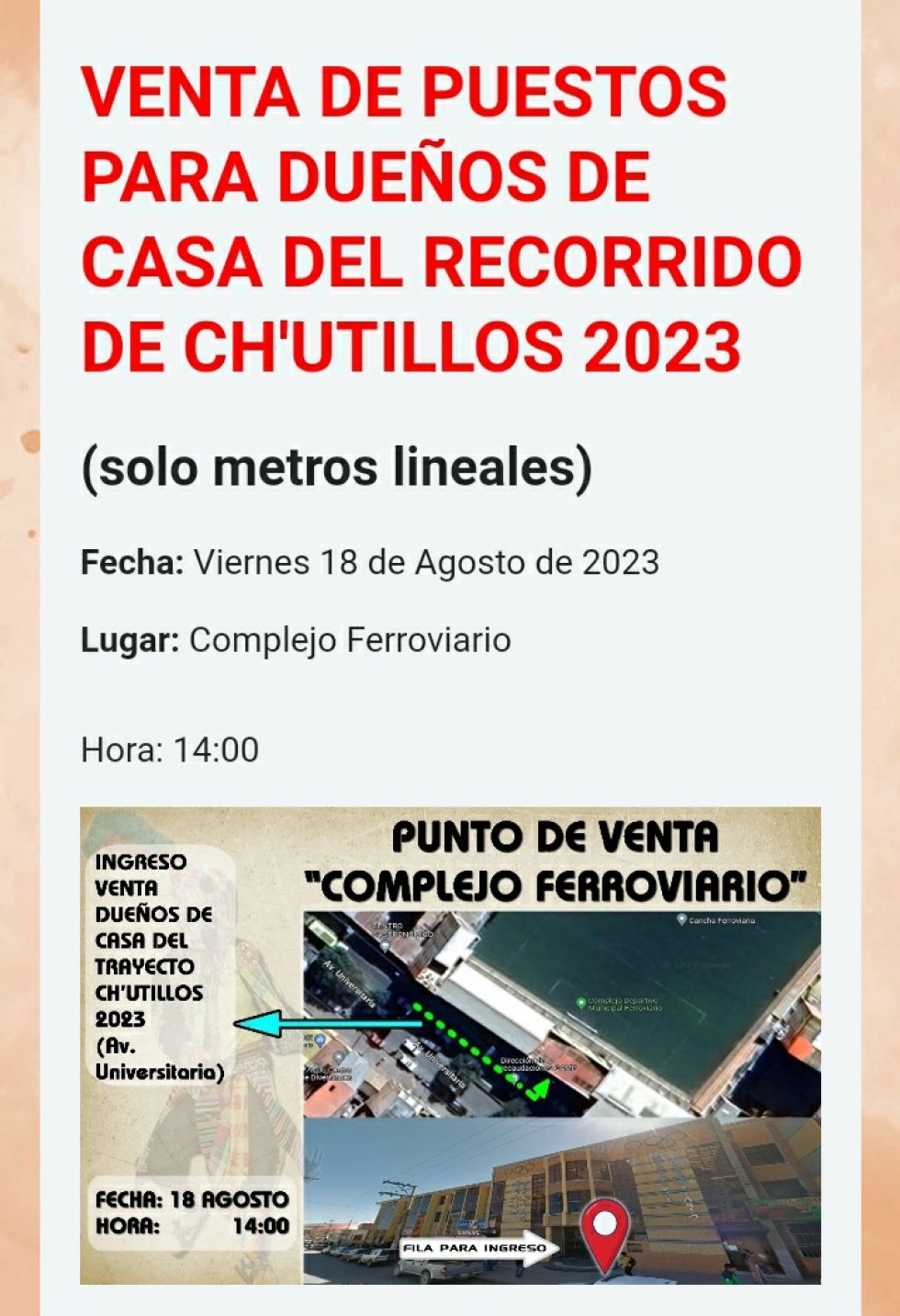 Información publicada por el GAMP