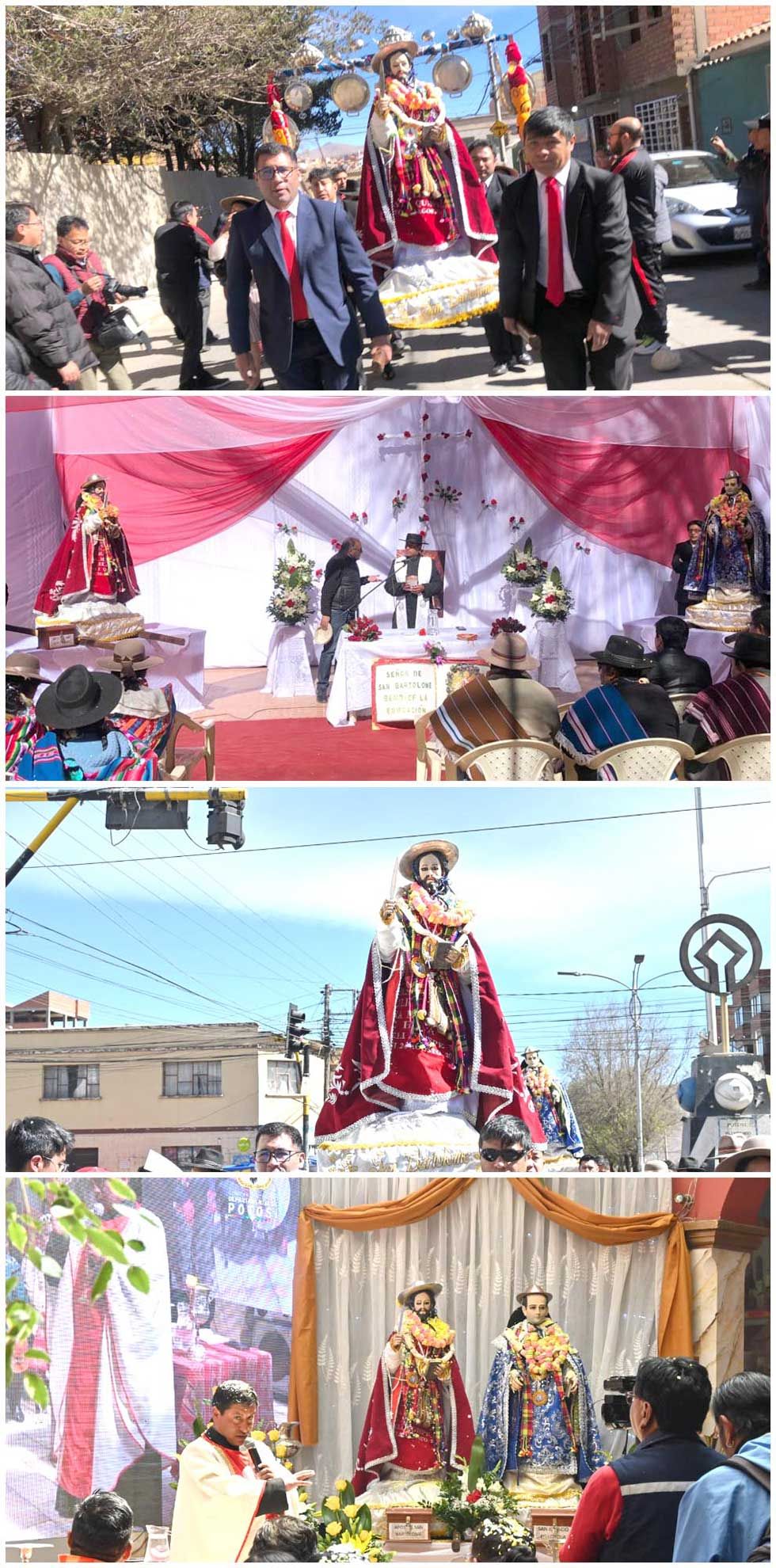 San Bartolomé y San Ignacio de Loyola visitaron la ciudad.
