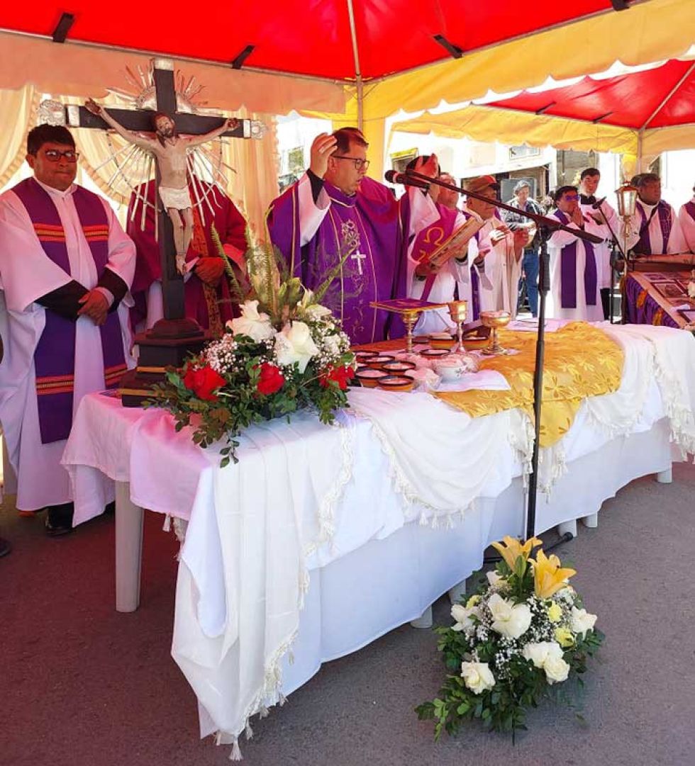 El obispo de la Diócesis de Potosí presidió la celebración.