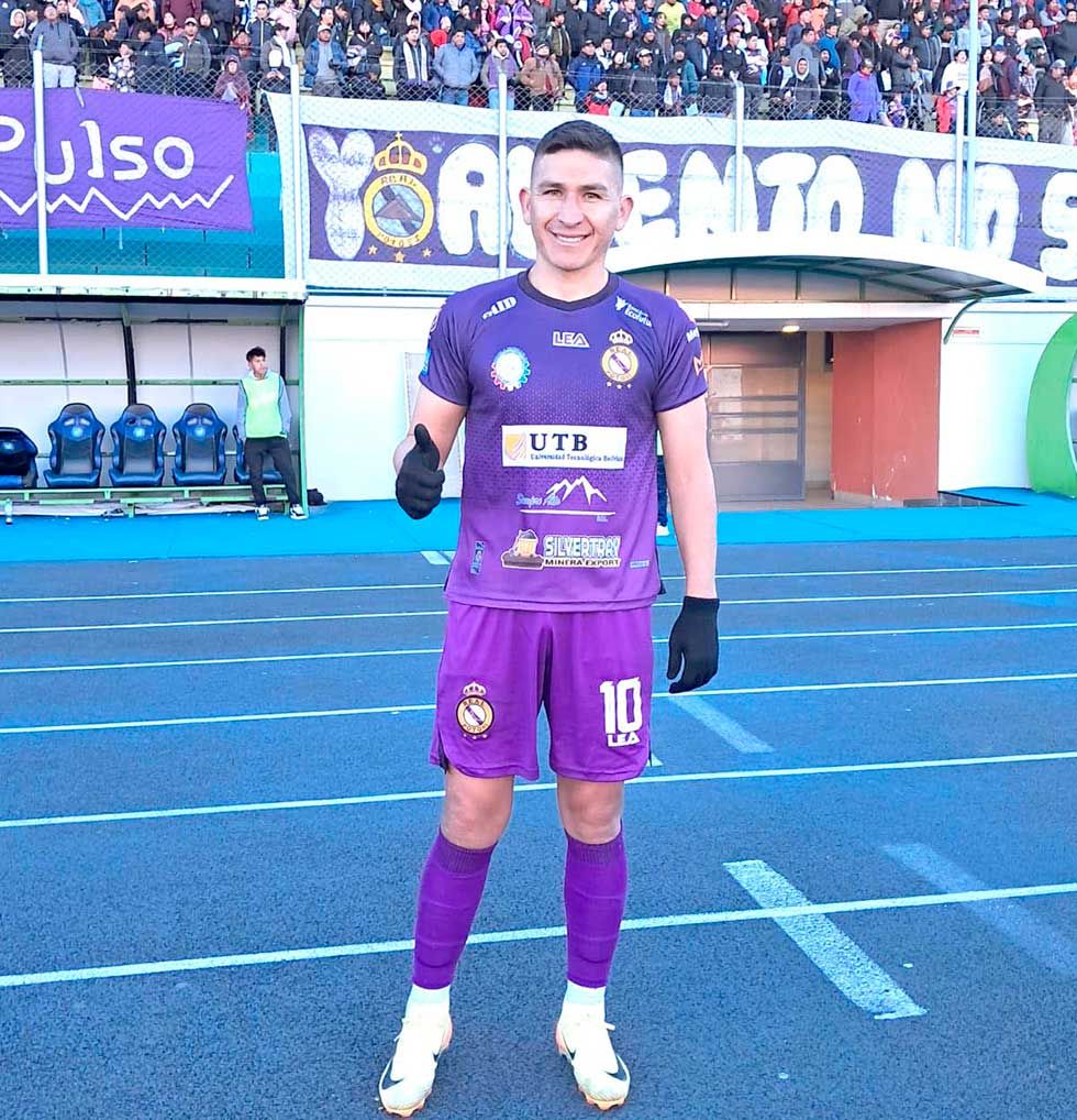 Vladimir Castellón, autor del único gol del partido.