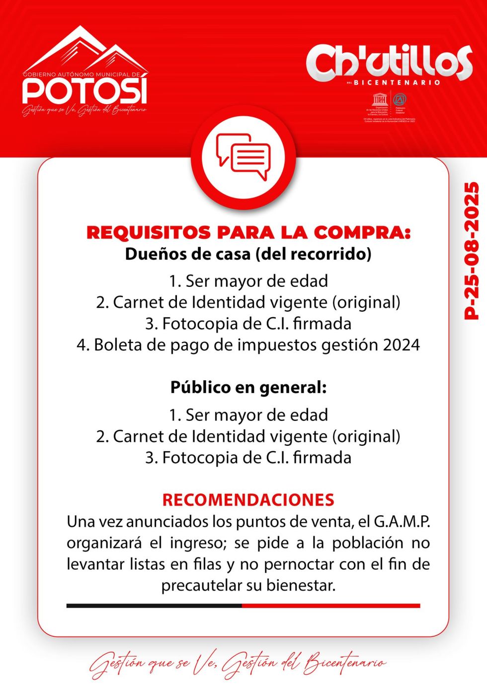 Comunicado de la Alcaldía.