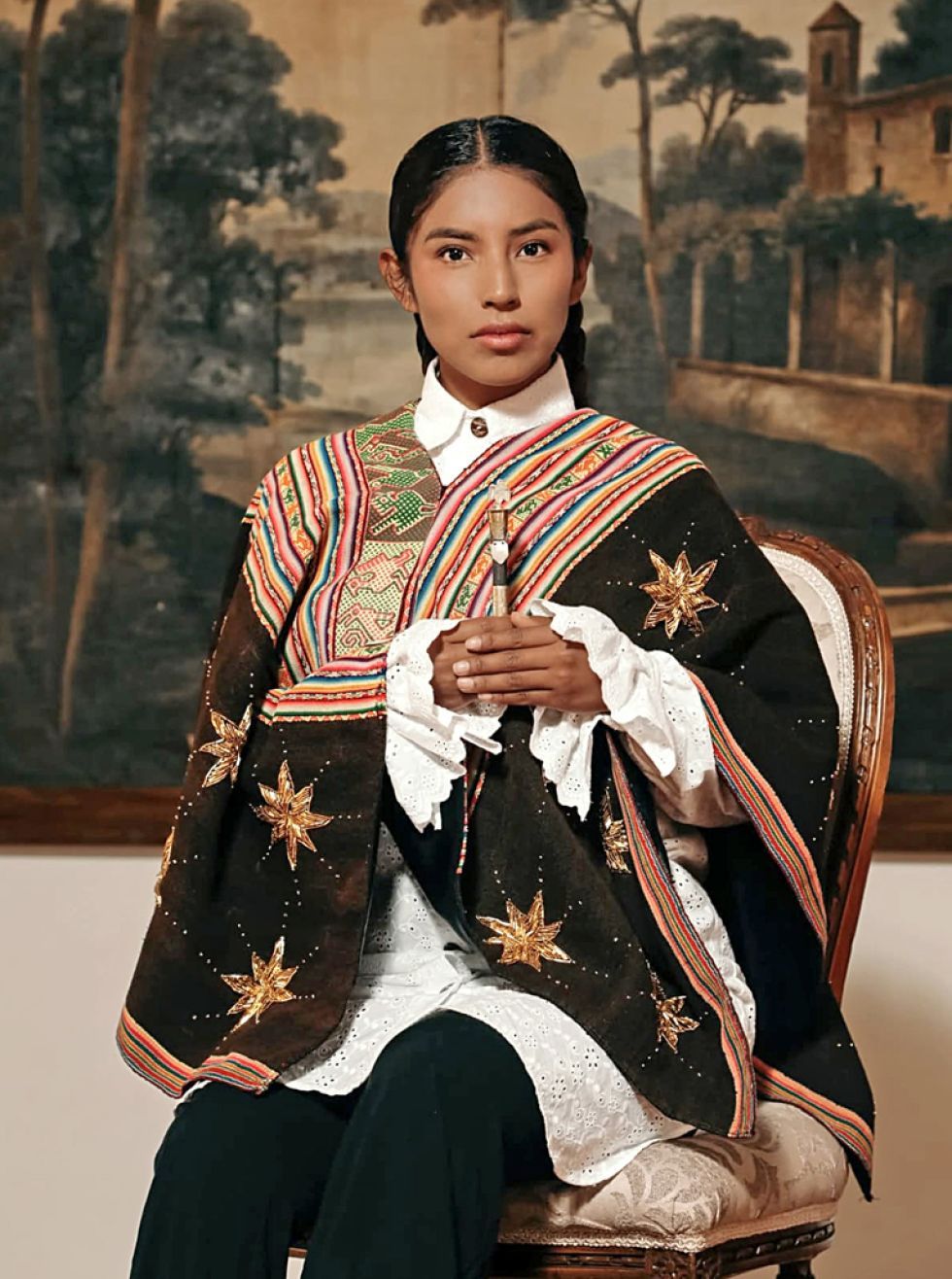 PRODUCCIÓN. Las imágenes oficiales de Vogue compartidas por Sacaca en sus redes. Foto: RRSS