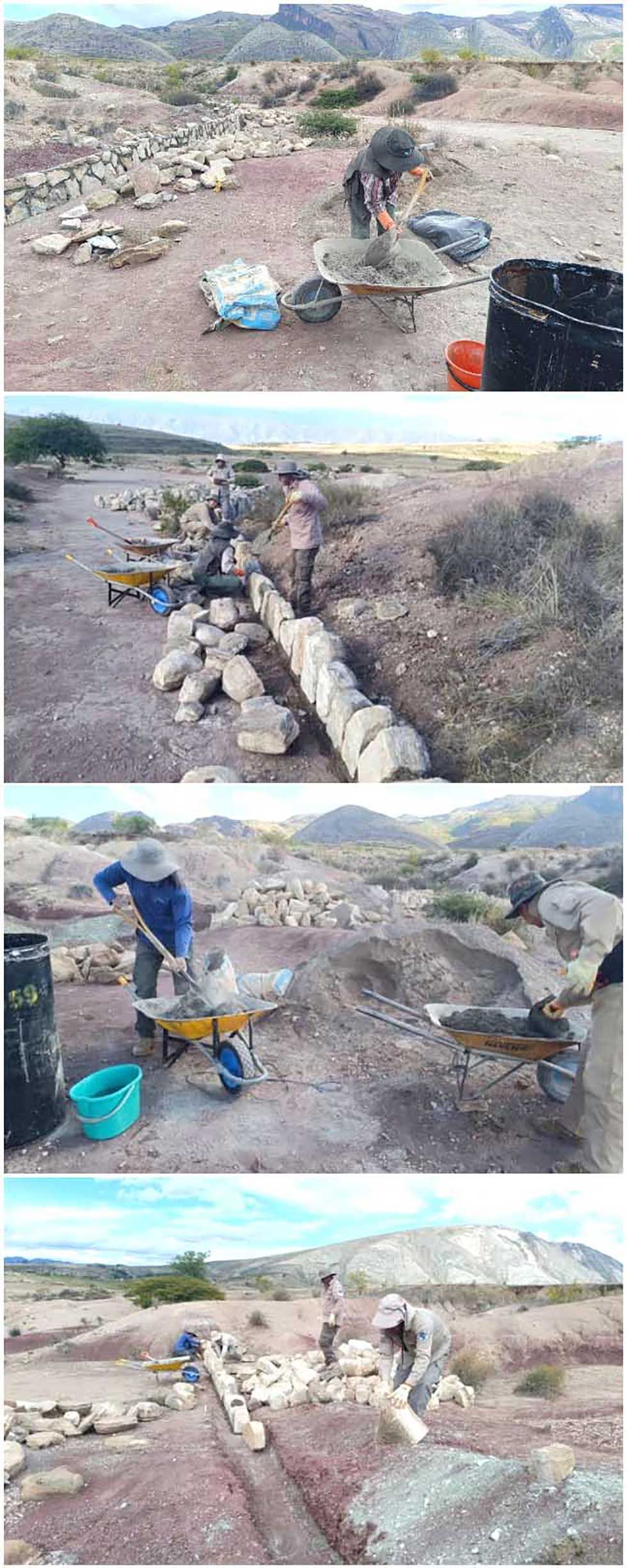 Ya se realizó una primera fase de instalación de los muros.