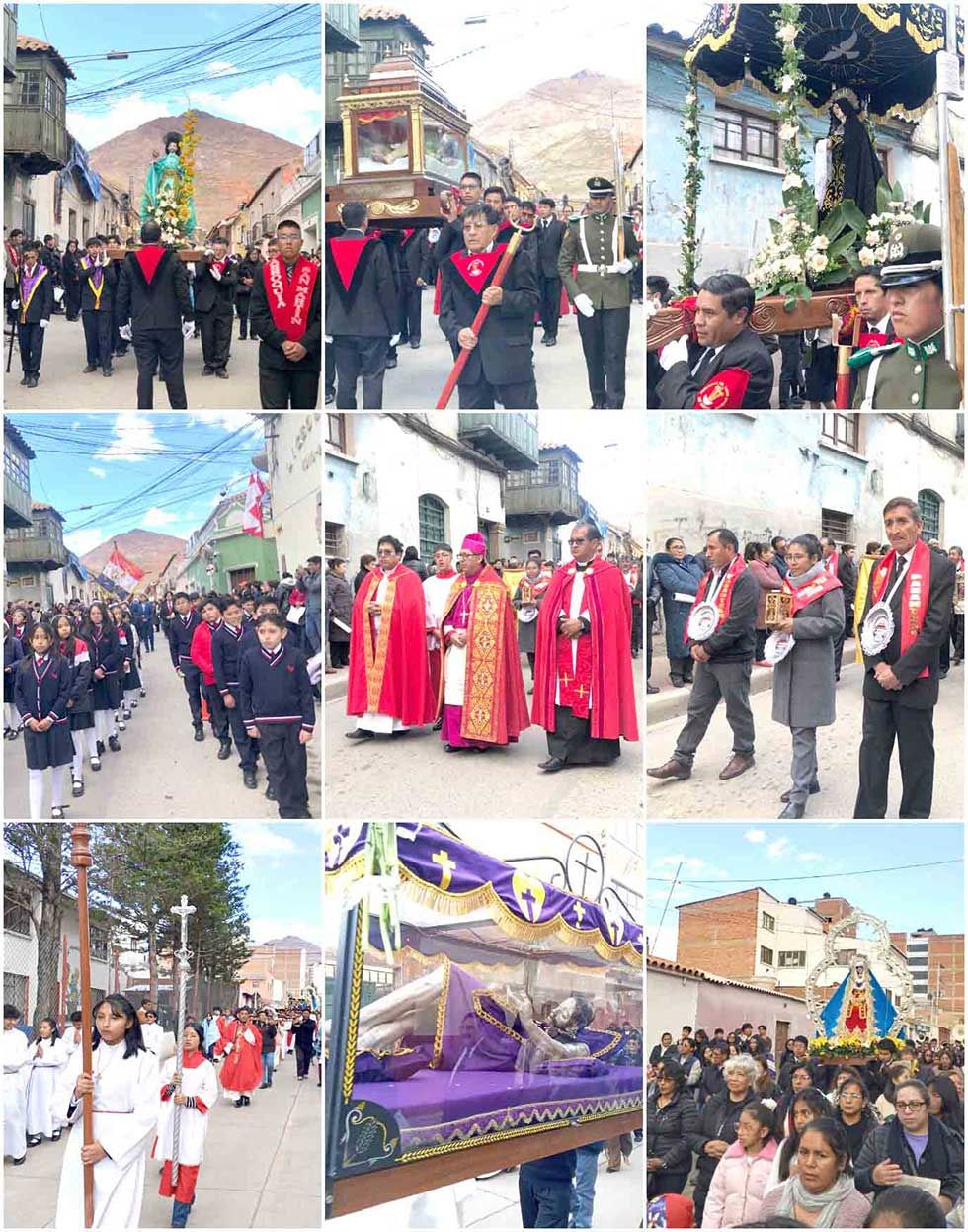 Las procesiones de Viernes Santo tuvieron la asistencia de los fieles.