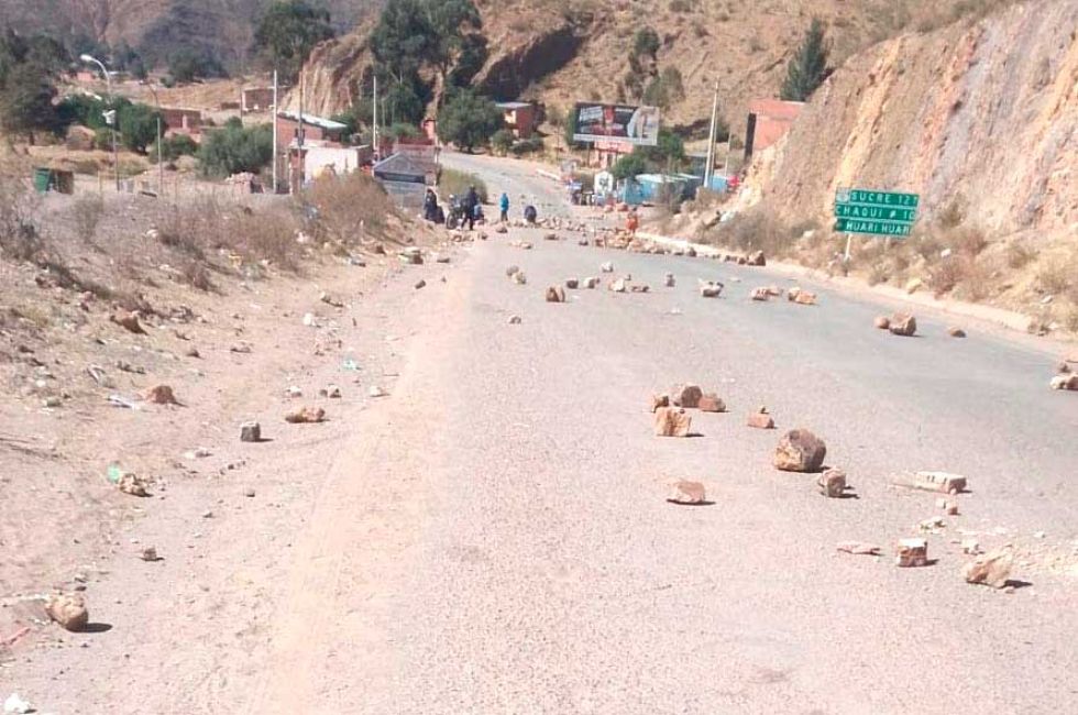 Reporte de la ABC establece 15 puntos de bloqueo activos en Potosí