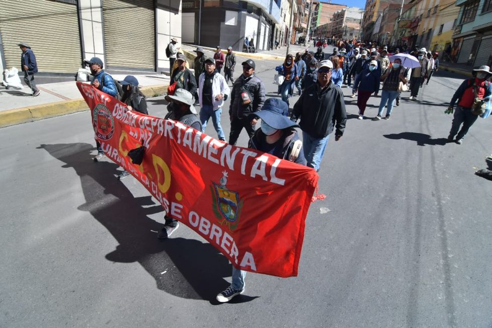La COB convoca a un ampliado de emergencia para este sábado en La Paz