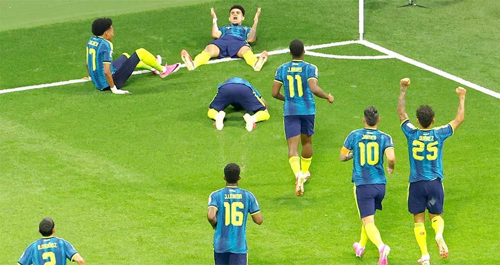 Colombia gana y lidera el Grupo K