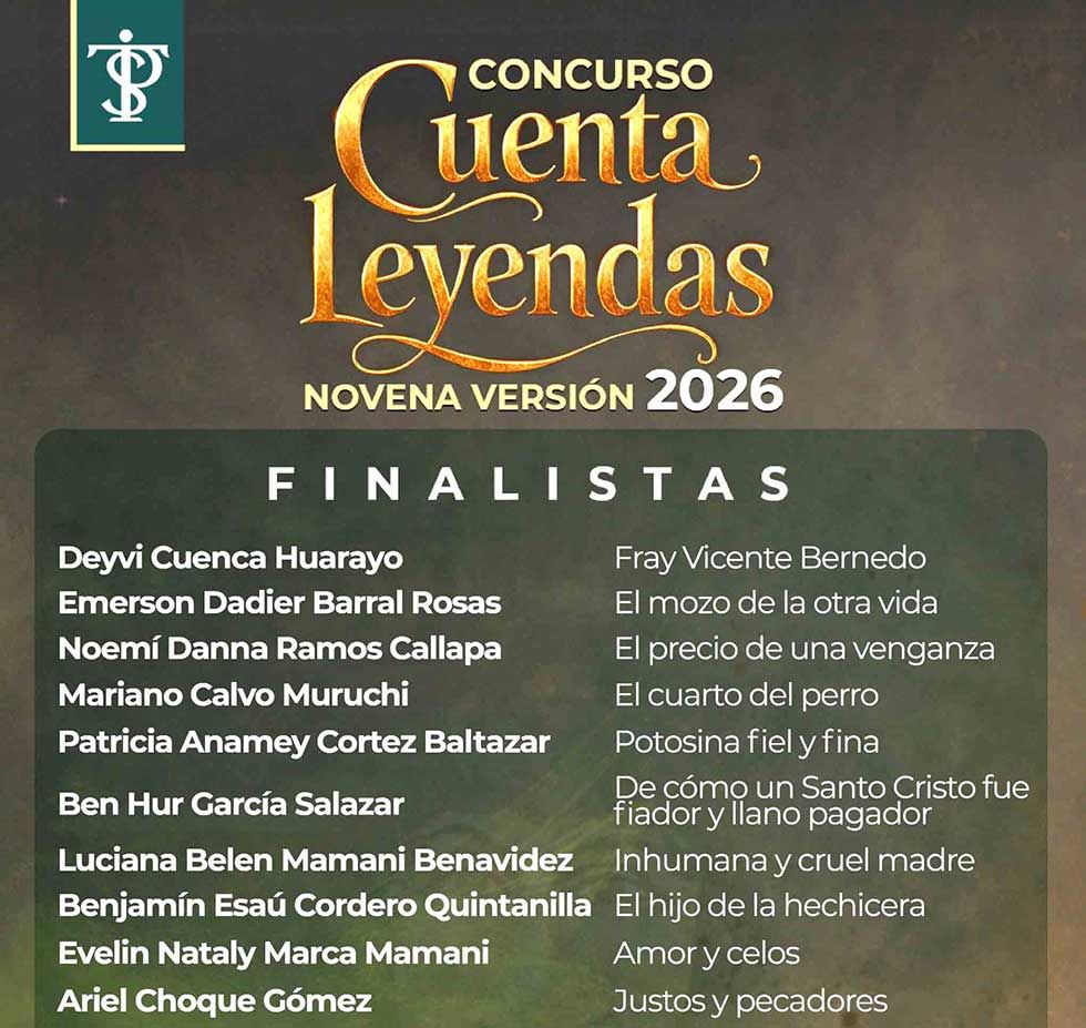 Cuenta Leyendas tiene finalistas de la novena versión