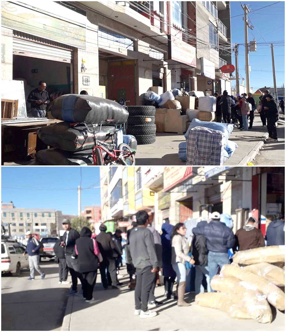 Encomiendas de a poco llegan a Potosí