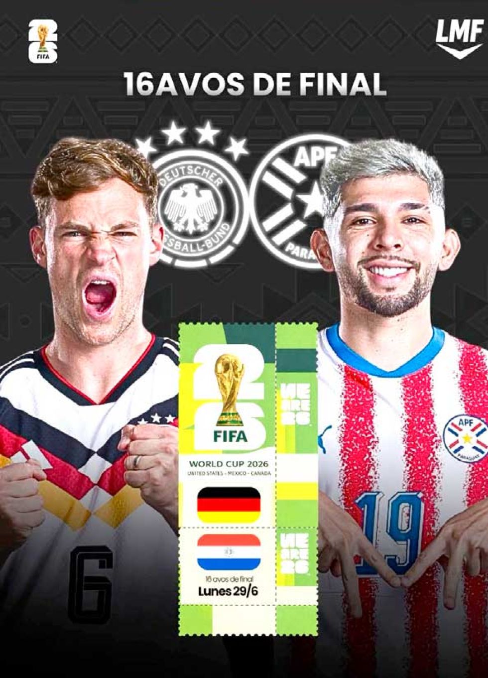 Alemania Vs. Paraguay, entre el alivio y la presión