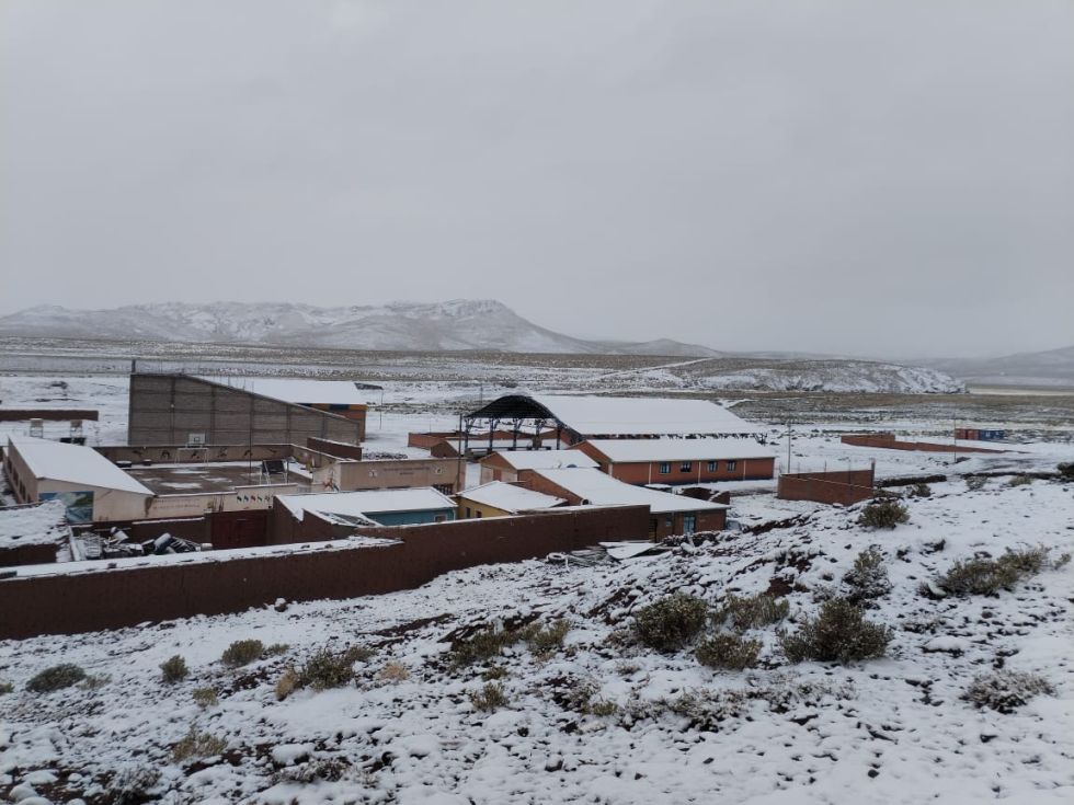 Senamhi reporta nevada en el sudoeste de Potosí 