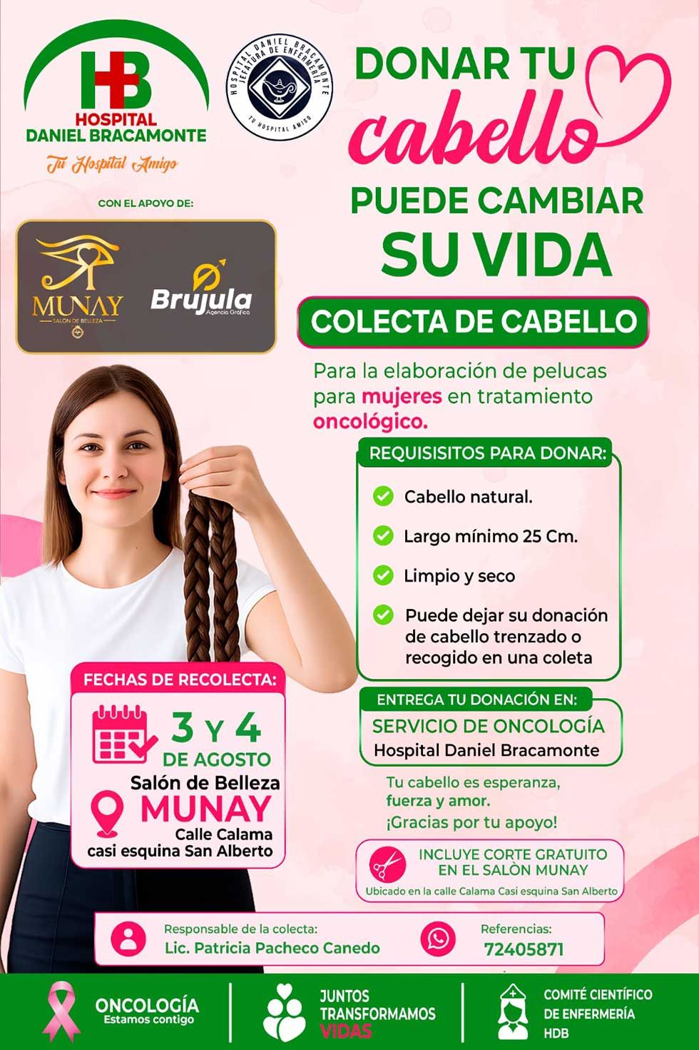 Invitan a donar cabello para pacientes con cáncer en Potosí