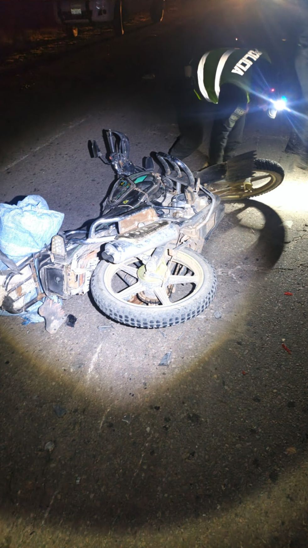 Choque entre bus y motocicelta en la vía Potosí sucre deja un fallecido