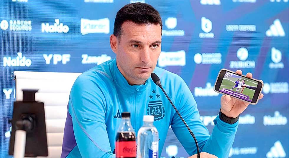 Scaloni sale a defender