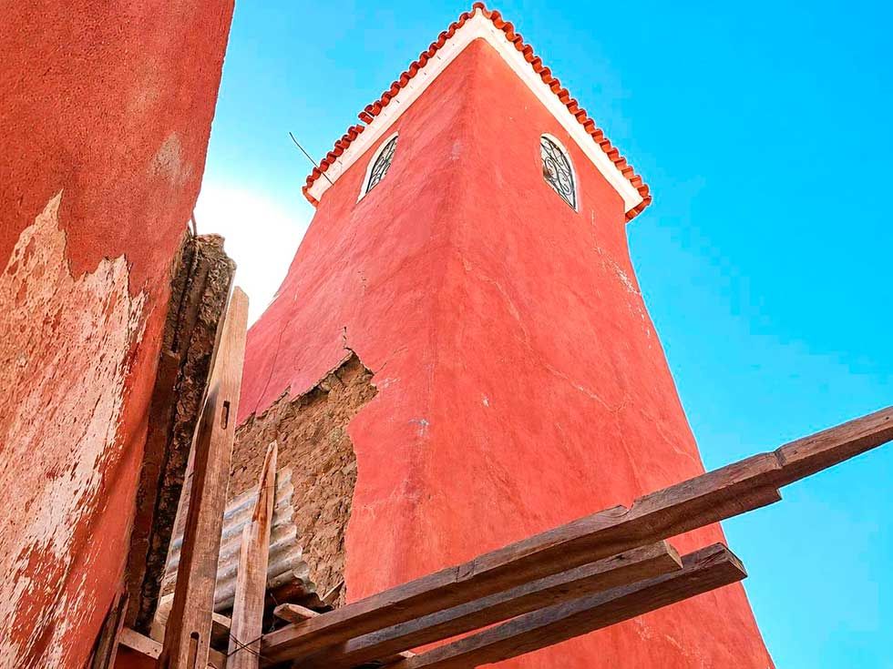 Verifican estado de la Torre de Santa Bárbara en Potosí