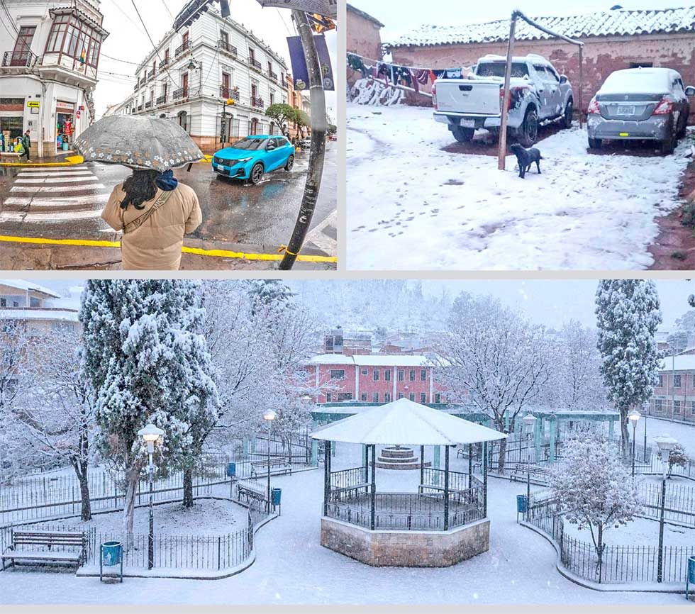 Chuquisaca soporta lluvias,  nieve y bajas temperaturas