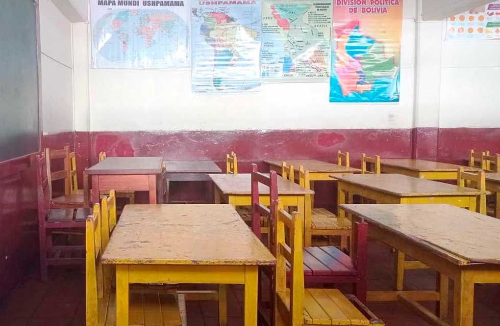 Clases en la ciudad de Potosí se mantienen a  distancia hasta el viernes