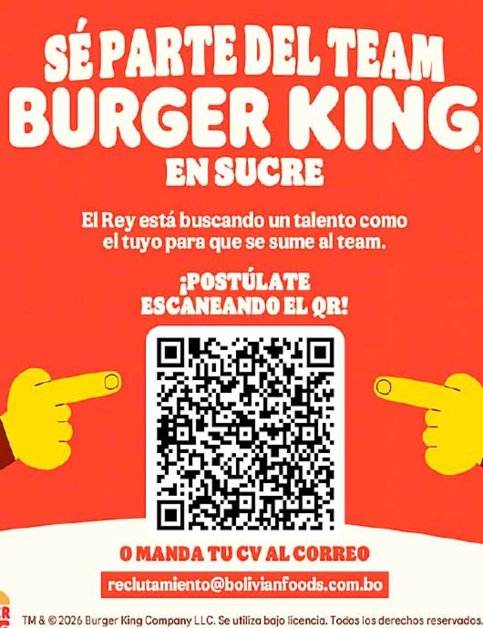 Burger King sale del eje y desembarca en Sucre