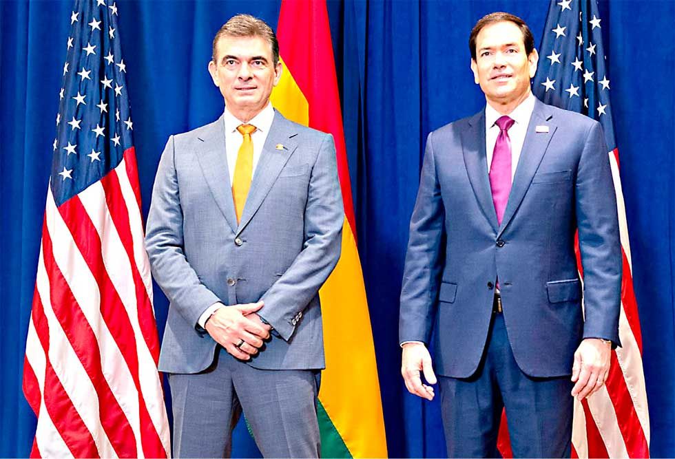 EEUU y Bolivia acuerdan  una agenda de 4 puntos