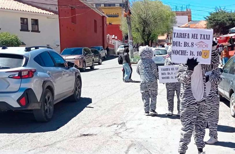 Sancionan a 25 taxistas por elevación ilegal de pasaje de hasta Bs 40