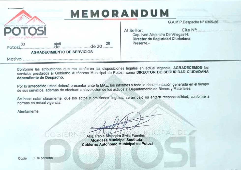 Una destitución desató presiones que hicieron que Sivila renuncie