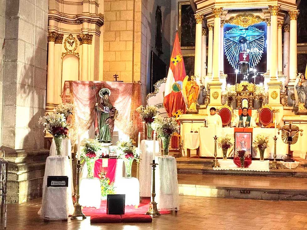 Se viven las novenas en devoción a San Judas Tadeo, en el templo de San Francisco